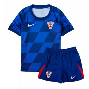 Fotbalové Dres Chorvatsko Dětské Venkovní Oblečení ME 2024 Krátký Rukáv (+ trenýrky)